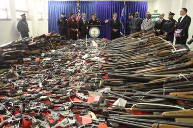 1,137 guns were turned in during a buyback program, Dec. 18, 2012